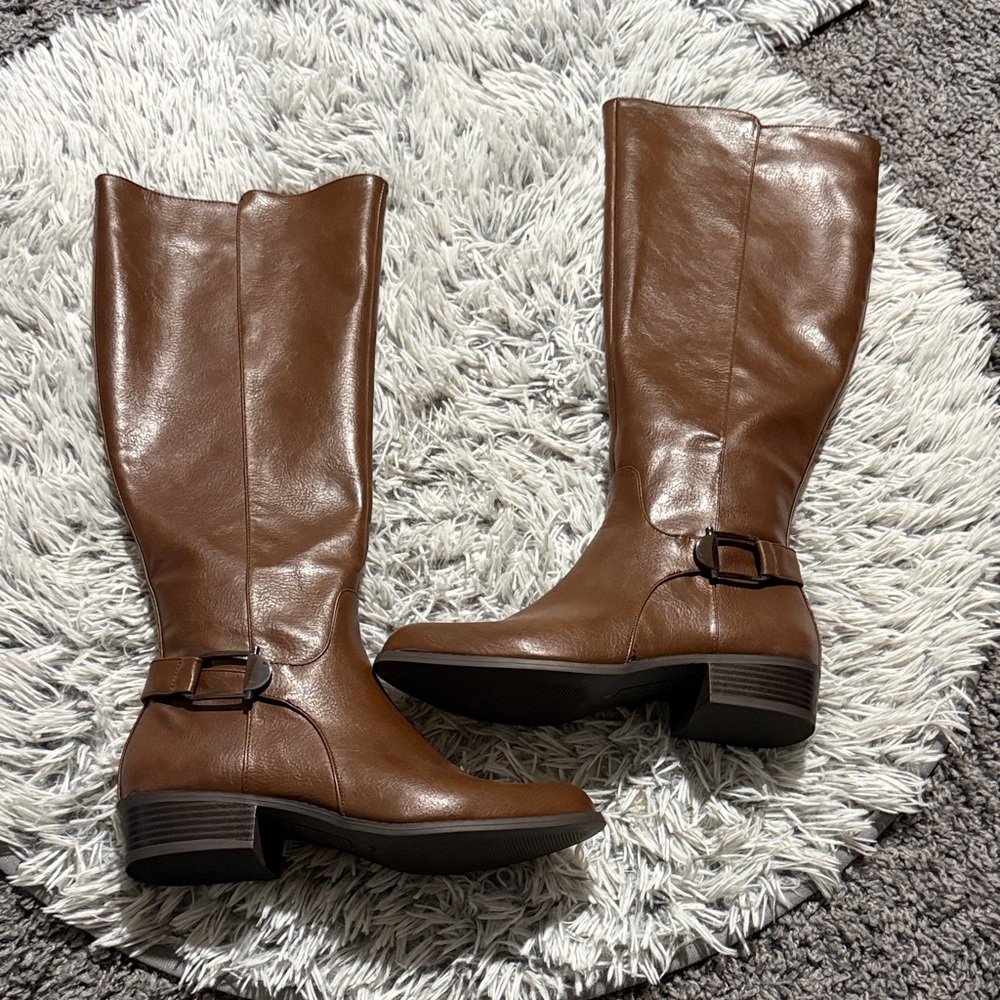 Alfani step flex brown boots size 8M